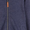 MM Textured Melange Blue Mock Neck Zipper 8397