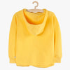 LS Bottom Knot Yellow Fleece Hoodie 8398
