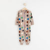 LDX Beige Color Dots Brown Romper 9863