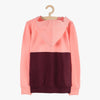 LS Young Pink And Maroon Zipper Hoodie 8441