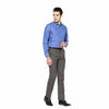 ARO Blue Solid Slim Fit Formal Shirt 8890