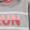 LS Run Print Grey Hoodie 8480
