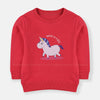 B.X Believe In Magic Unicorn Print Shocking Pink Sweatshirt 8515