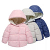 ZJH Silver Stars Sherpa Hooded Pink Puffer Jacket 7654