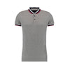 TWS Heritage Mens Dark Grey Grindle Tipped Polo
