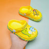 Fashion Side Print Dinosaurs Yellow Clogs 9390
