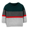 FF Color Block Green And Grey Sweater 8668