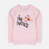 B.X Embroidered Pink Panther Pink Sweatshirt 8687