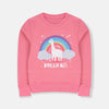 B.X Rainbow Dream Big Rose Pink Sweatshirt 8707