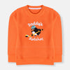 B.X Embroidered Daddys Hotshot Orange Sweatshirt 8709