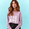 TS You And Me Lavender Terry Sweatshirt 8713