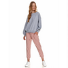 TS Loose Style Plain Grey Light Fleece Sweatshirt  8714