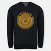 FVR Versace Embroided Black Terry Sweatshirt 8765