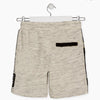 LSN Contrast Pocket Side Tape Textured Grey Shorts 8796