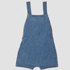MO Front Two Pockets Girls Blue Denim Dungaree 8798