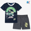 MC BEAT BOY SHOW Navy Blue T-Shirt & Shorts 8934