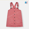 MS Front Two Pockets Brink Pink Denim Dungaree 8936