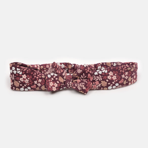 BC Floral Burgundy Head Band 8964