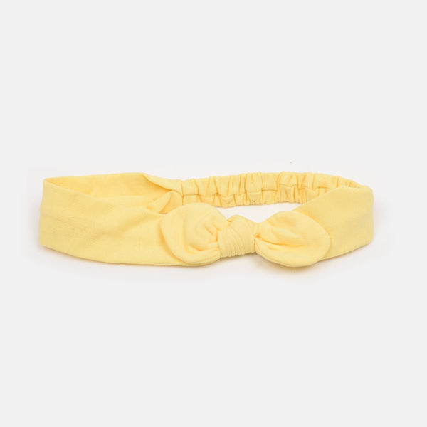 BC Plain Bow Yellow Head Band 8966