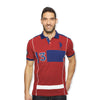 U.S Polo Assn Slim Fit Color Block Red Polo Shirt
