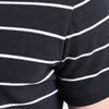 GAP Stripe Pique Polo Shirt Black (Label Removed)