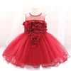 XB All Over Applic Heart Style Cherry Red Fairy Frock 9245