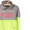5.10.15 Never Ending Fun Grey with Fluorescent Green High Neck Sweatshirt 664