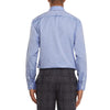 WoW Cotton Blue Grain Formal Shirt