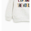 ZR Grey Explore the World Kids Sweatshirt 11751