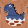 XR Dino Pocket Fluffy Brown Sweater 8004