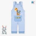 LGLD Giraffe Friends Striped Blue & White Dungaree 9633