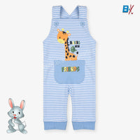 LGLD Giraffe Friends Striped Blue & White Dungaree 9633