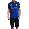 Men Big Pony Paris Blue Polo 6114