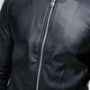 P&B Black Leather Bomber Jacket Original