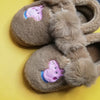 PP Peppa Aplic Camel Brown Furr Warm Shoes 10636