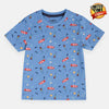 LUP All over Cars Print Sky Blue Tshirt 1579
