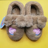 PP Peppa Aplic Camel Brown Furr Warm Shoes 10636