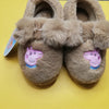 PP Peppa Aplic Camel Brown Furr Warm Shoes 10636