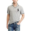 RL Big Embroided Pony Light Grey Polo 10783