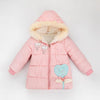 XY Heart Lolly Pocket T Pink Puffer Jacket 7973