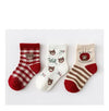 CRM Red & White Bear 3 Piece Socks Set 9266