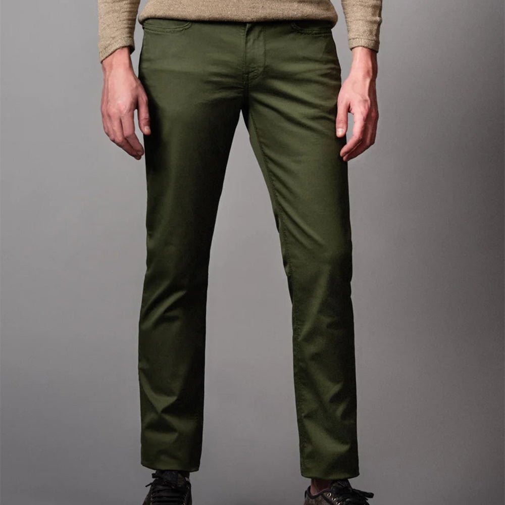 SF Light Fabric Green Cotton Chino 10684