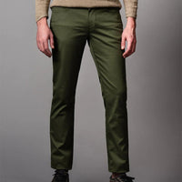 SF Light Fabric Green Cotton Chino 10684