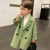 HB Front 4 Buttons Warm Green Coat 10544