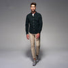 ON Slim Fit Green Classic Casual Shirts