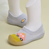 CN Silicon Sole Antiship Car Design Grey Soft Socks Shoes 10603