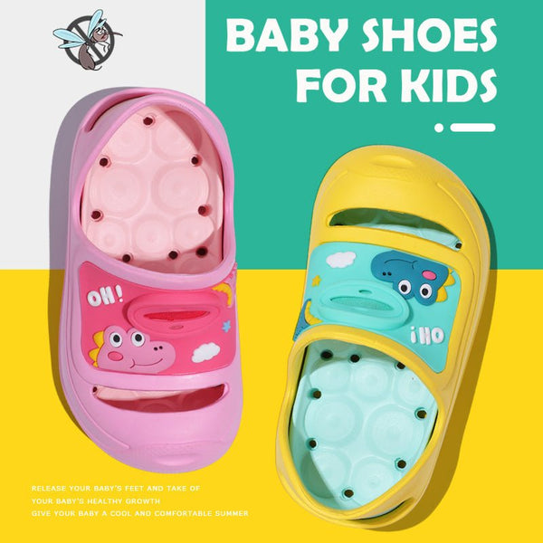 KY OH DINO Mosquito Repellant Yellow Sandals 9417