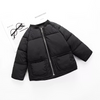 FSG Open Pockets Mock Neck Black Puffer Jacket 7674