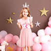 VKT Big Unicorn Face Light Pink Frock 6041