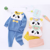DD Aplic Panda Blue Knitted sweater Suit 8080